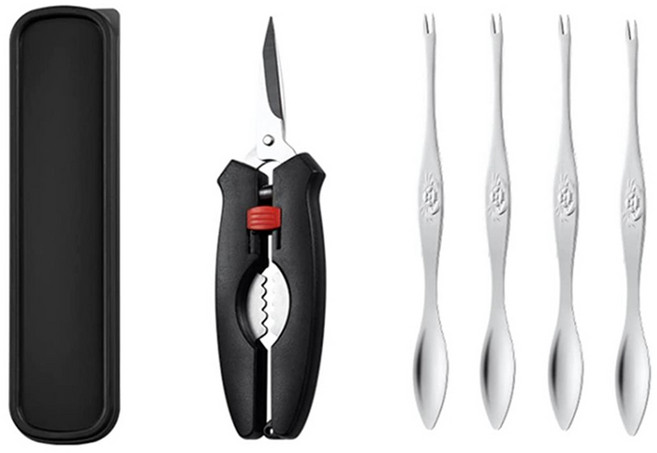 먹는 게 도구 랍스터 및 게 도구 세트 랍스터 크래커 조개 해산물 도구 너트 크래커 및 해산가 가위