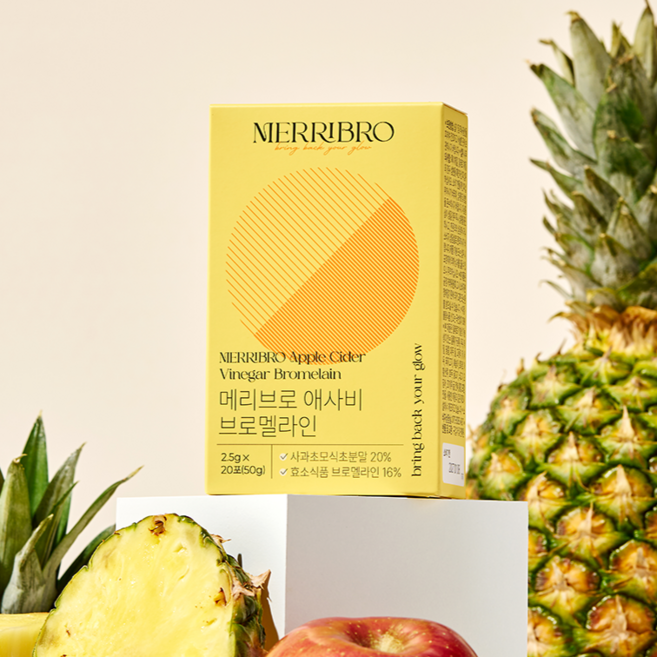 애사비 브로멜라인 고함량 파인애플 효소 애플사이다비니거 사과식초, 20개, 2.5g