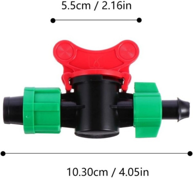 호환 드립 관개 스위치 밸브 16mm 가시 잠금 피팅 게이트 드리퍼 차단 10