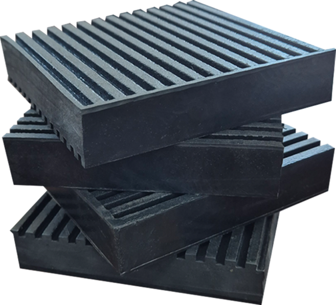 나라벨트 골 방진고무판 미끄럼방지 진동방지 패드 4개입 (10x10cm), 20mm