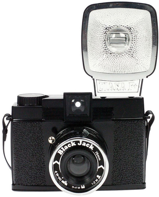 로모그래피 다이애나 F 중형 포맷 카메라블랙 잭