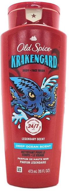 OLD SPICE 올드 스파이스 BODY WASH KRAKENGARD 16oz / 473ml 바디 워시 바디 소프 맨즈 향기 클라켄가드 OSS 일본어 표기 라벨 부착
