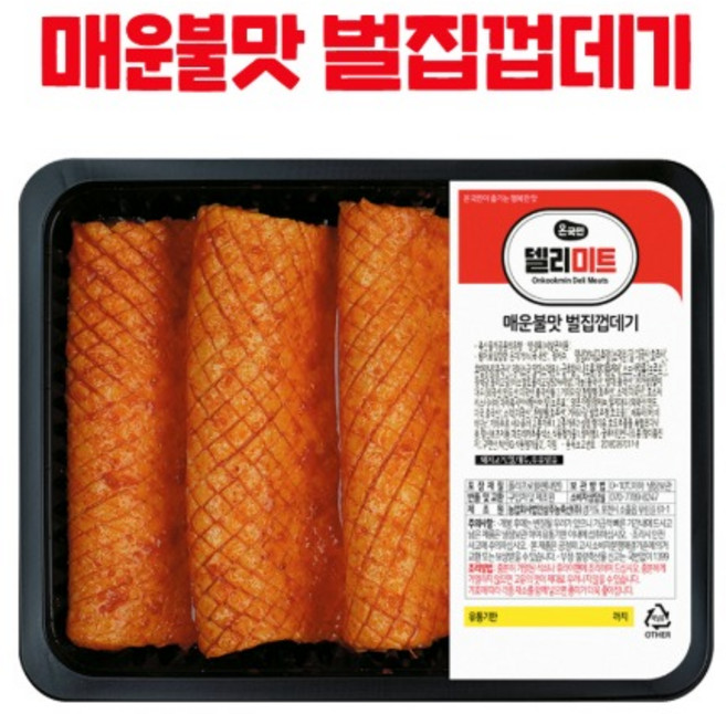 델리미트 돼지껍데기 벌집 매운맛 냉동, 10개, 400g