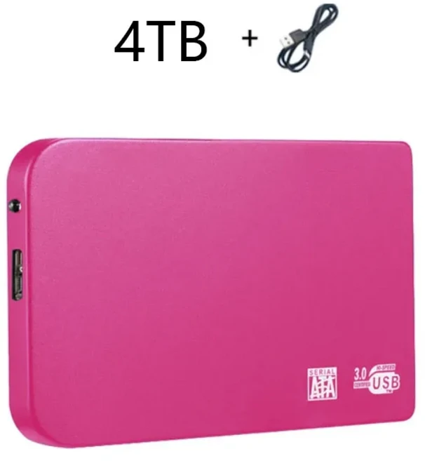 레노버 미지아 고속 4TB 8TB 16TB SSD 휴대용 외장 솔리드 스테이트 하드 드라이브 USB3.0 인터페이스 128T, 01 4TB-RoseRed