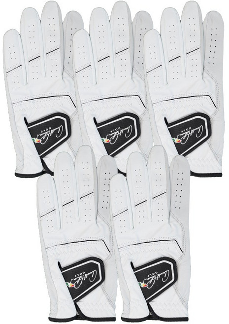 아놀드파마 고급양가죽 반피 골프장갑 (왼손), 블랙, 5개