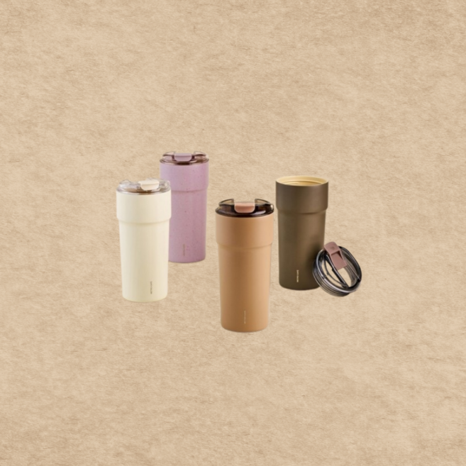 락앤락 메트로카페 세라믹 텀블러, 바닐라라떼, 650ml, 1개