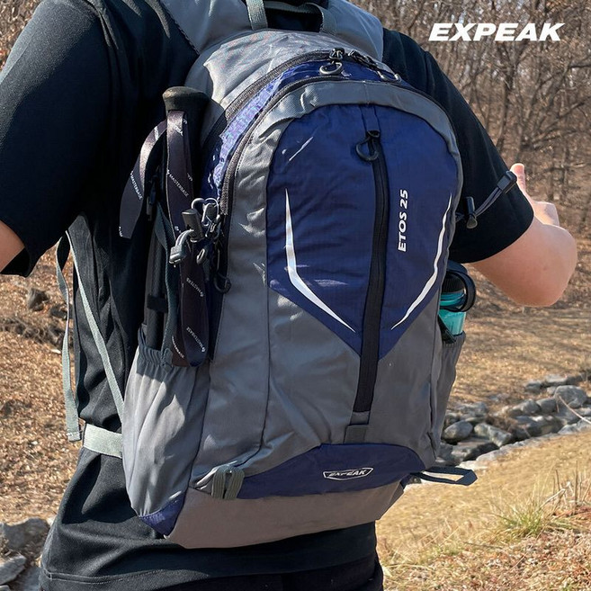 엑스피크 에토스25리터 소형등산가방 배낭커버포함모델, 블랙