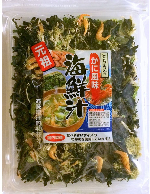 [일본직구]홋카이도 건조 해물 된장국 국물용 건더기 90g, 상품선택, 1개