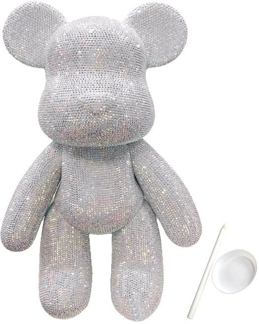 파티지엥 대형 베어브릭 큐빅 비즈 보석십자수 diy, 2. 라지 젤리화이트, 1개