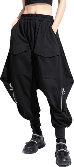 캐주얼 허리 밴딩 배기 팬츠 남녀공용 빅 사이즈 똥싼바지 검도바지 뉴타임즈 XW120901