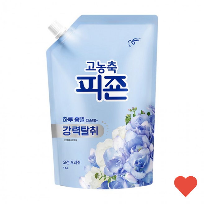 빨래 린스 고농축섬유유연제 리필 후레쉬 1.6l