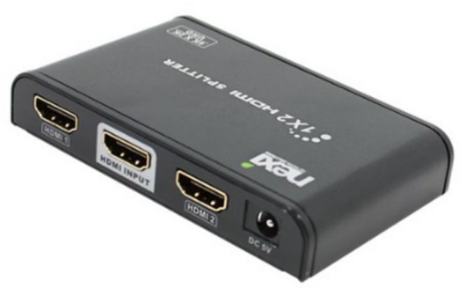 넥시 HDMI 1:2 분배기 유전원 NX-4K0102P NX395, 3개