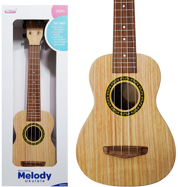 세계유통 멜로디 우쿠렐레 브라운, 22 x 8.5 x 59 cm