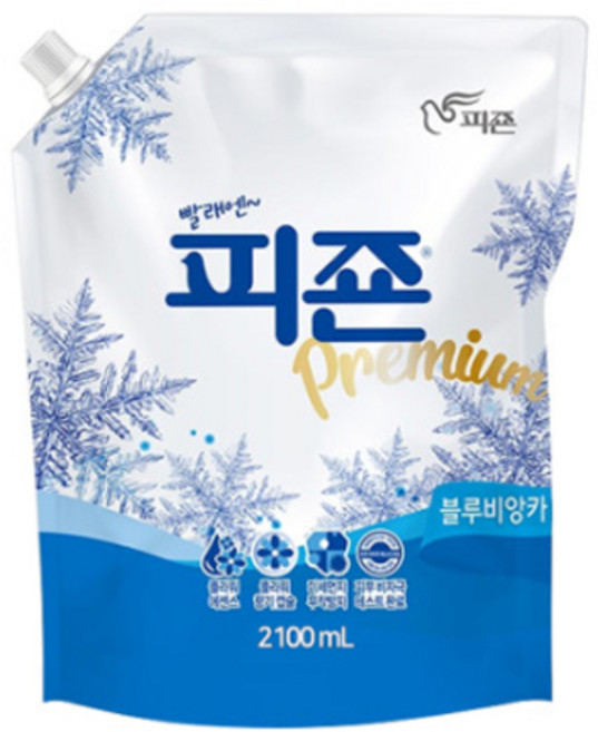 피죤 리필 2100ml x 2개 섬유유연제, 2.1L