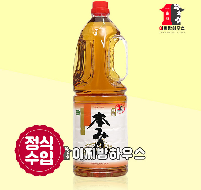 혼미린 1.8L 가주 맛술 만능 요리술 미향 미림 잡내제거 요리주 조미식초 밑간 업소용소스 연육제, 1개