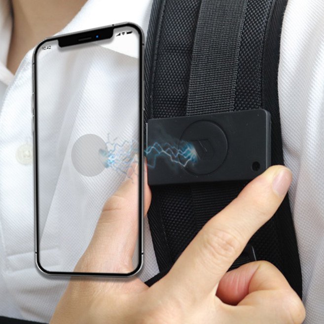 클립형 핸드폰 특허 자석거치대 물류센터 몸 유모차 손목 조끼 다용도 자석 클립, 블랙, 2세트