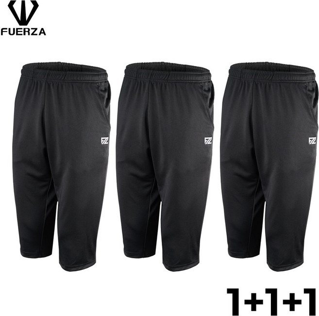 훼르자 오브제 7부 팬츠(블랙) 3장세트