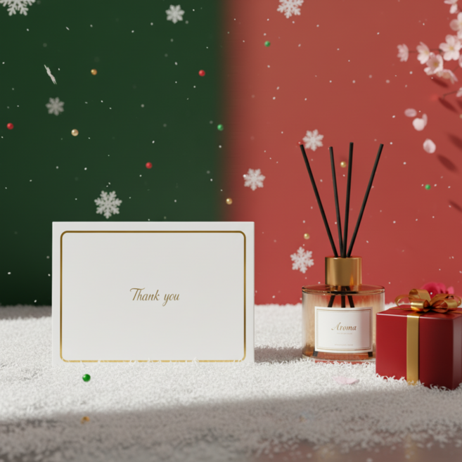 비유어셀프 선물 미니 감사 카드 봉투 세트, 카드10p + 봉투 10p, Thank you