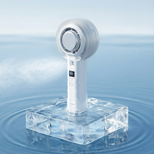 프롬비 미스트쿨 냉각 손선풍기, 942FFPC, 스노우 화이트