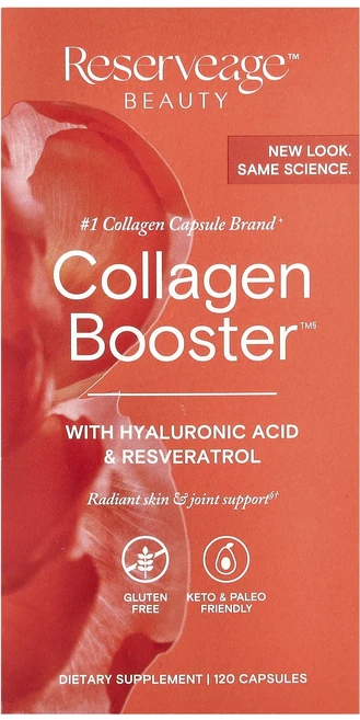 새해 첫좋은선물 Reserveage Beauty Collagen Booster™ 히알루론산 및 레스베라트롤 함유 캡슐 120정 제대로 할인합니다, ReserveageBeautyCollagenBooste, 1개 - 쿠팡