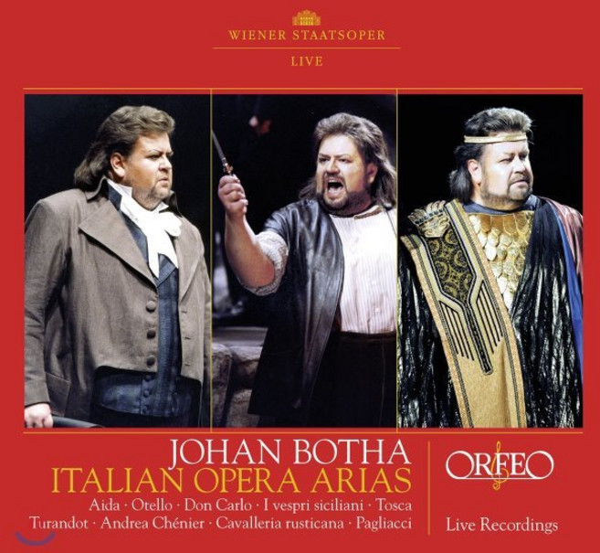 [CD] Johan Botha 이탈리아 오페라 아리아집 (Italian Opera Arias)