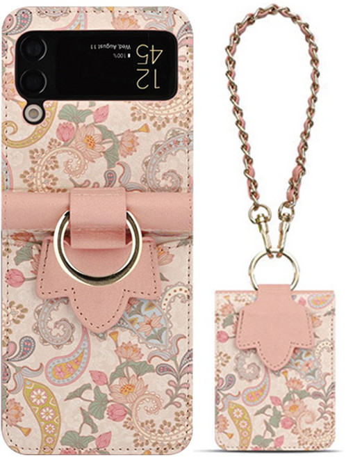 [사은품증정] 갤럭시 Z플립3/4/5/6/7 카루소 페이즐리 링고리 카드 수납 다이어리 휴대폰 케이스