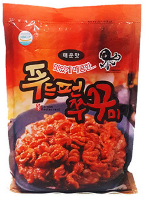 양념쭈꾸미 냉동 푸드펀 매운 불 쭈꾸미볶음 집들이안주 500g, 1개