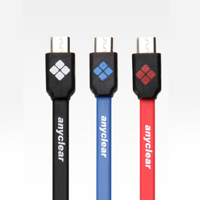 컬러 마이크로5핀 플랫 칼국수 케이블 PDB-C10, PDB-C10 블루