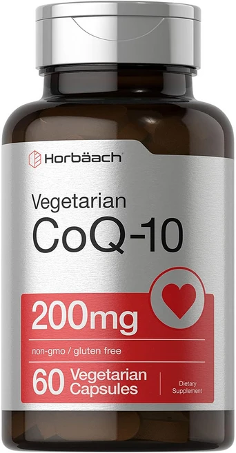 호바흐 CoQ-10 200mg 베지테리안 캡슐, 1개, 60정 - 쿠팡
