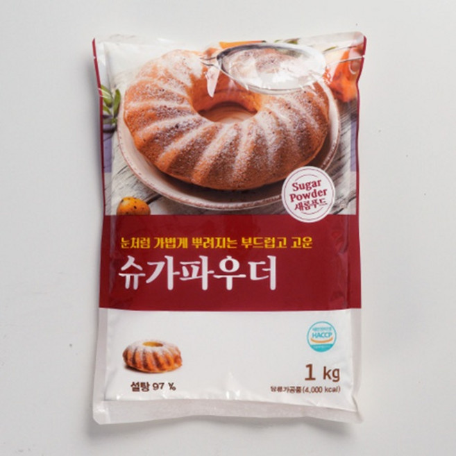 새롬푸드 슈가파우더, 2개, 1kg