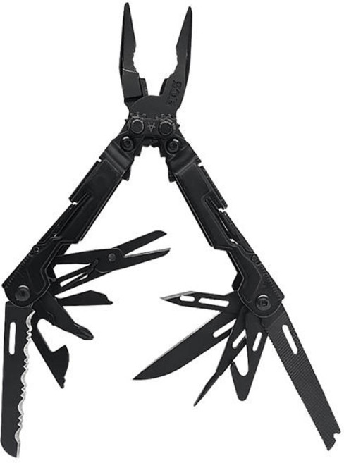 SOG PowerP nt n 전술 멀티툴 접이식 펜치 및 칼 포함 야외 하이킹 캠핑 생존을 위한 EDC 포켓 기어, 01 PP1002, PP CP, 1개