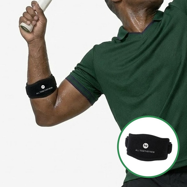 물리치료사가 판매하는 올투게더나우 팔꿈치 엘보 보호대, 블랙, 2개