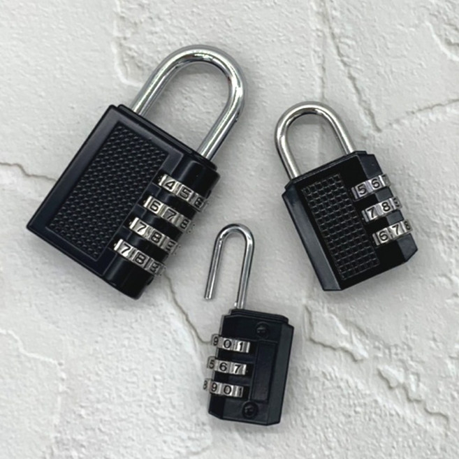 브로키 더 강력해진 4단 비밀번호 자물쇠 블랙, 1개