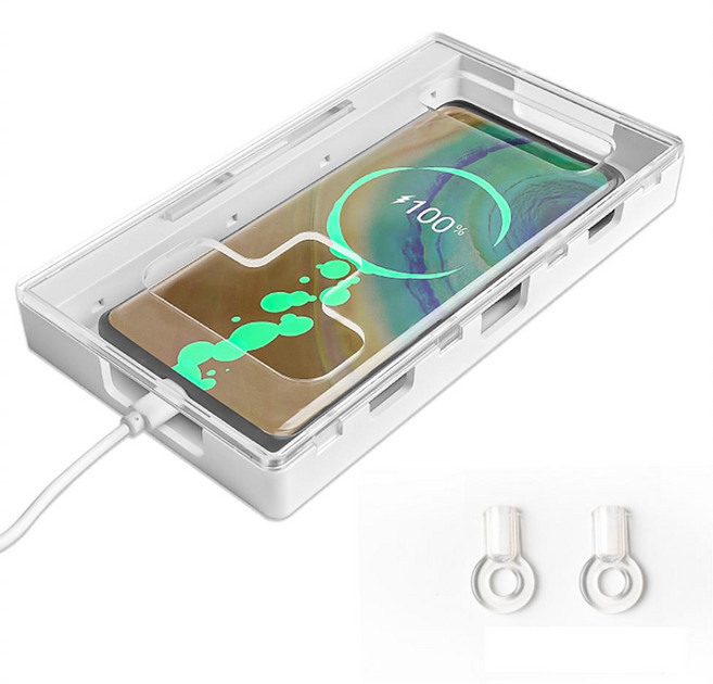 핸드폰 투명 스마트폰 보관함 상자 잠금장치, 1개, 상세페이지 참조