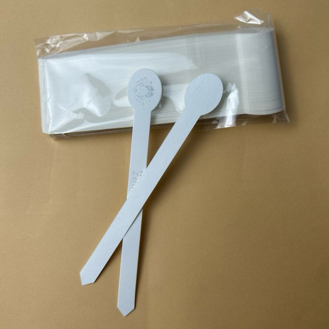 향수 조향 일회용 시향지 스틱 60x60mm 스트립 블랙 백지카드4 세트 퍼퓸 조향지, 순백색 사자 100매