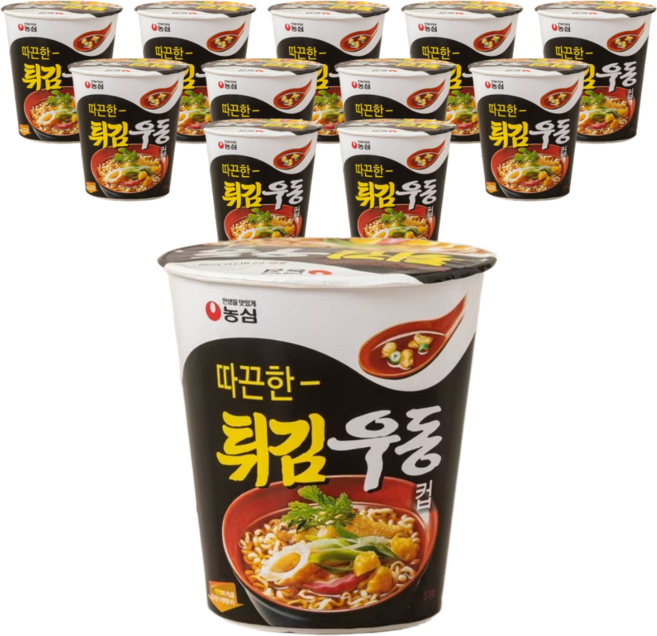 농심 튀김우동컵 62gx6개+6개(총12개), 62g