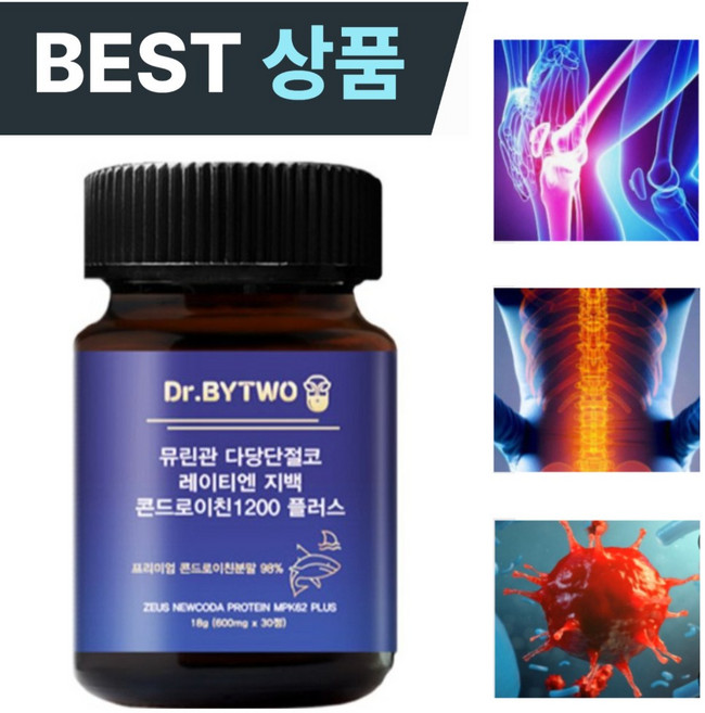 [수벤타] 뮤코다당단백 콘드로이친 1200 철갑상어 연고렌 30정, 4개