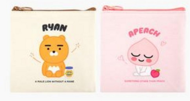 카카오프렌즈 미니 스퀘어 파우치