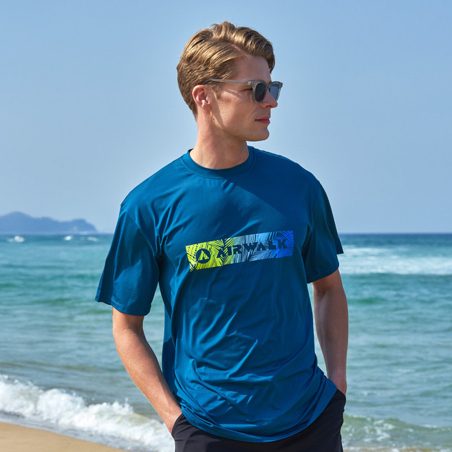 에어워크서프 남여공용 래쉬가드 반팔티셔츠 YAWe5072