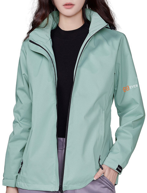 에버유어스 바람막이 여성 방수자켓 후드 탈부착 아우터 점퍼