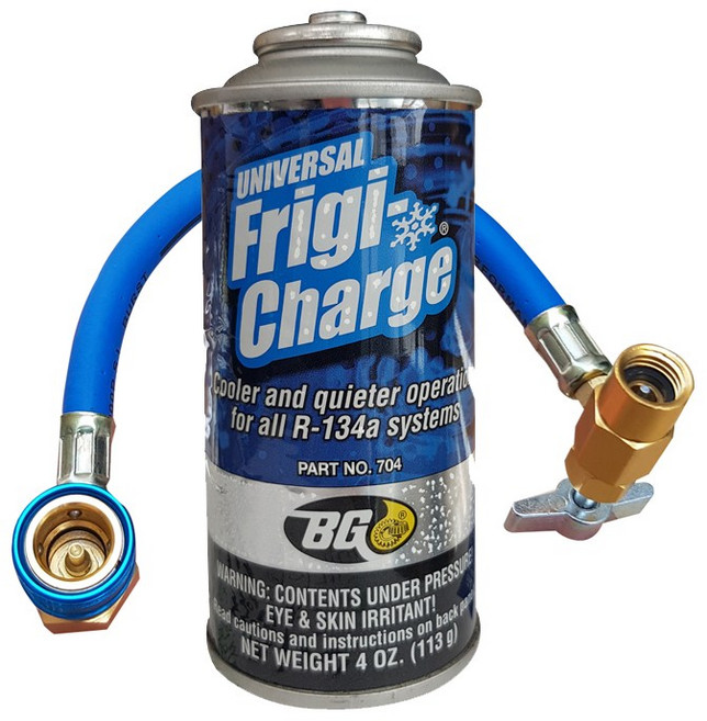 미국 직수입 자동차 에어컨 냉매 가스 충전 보충제 + 주입용 어뎁터/ 134a 에어컨 부품 라인 보호 성능 강화, 1개