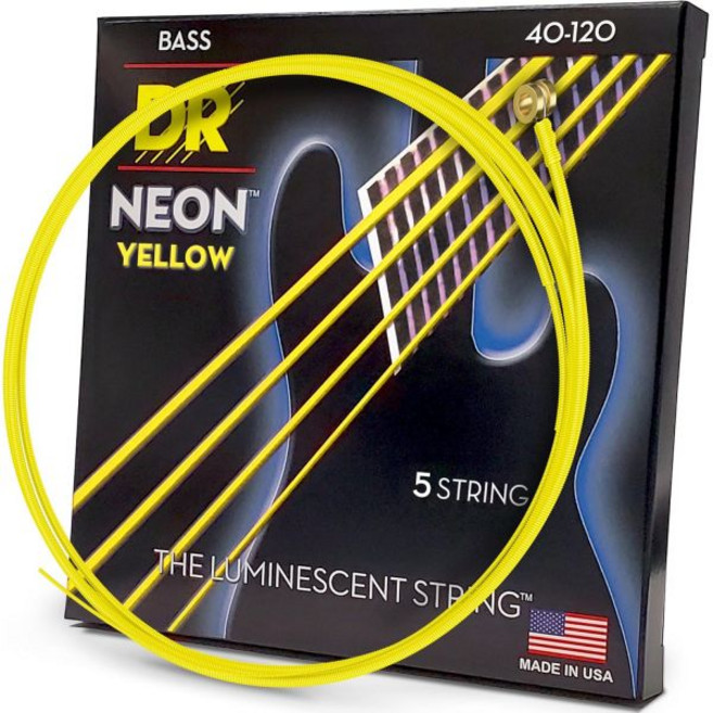 DR Strings HI-DEF NEON 베이스 기타 스트링 (NYB5-40)