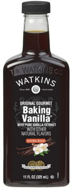 Watkins 왓킨스 순 바닐라 무첨가 향료, 베이킹 바닐라, 11 플 오즈 (1개 팩), 325ml
