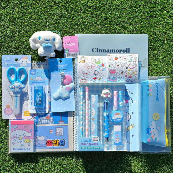 산리오 시나모롤 가득문구세트 사은품까지 어린이 유치원 입학졸업 생일선물문구세트, 시나모롤가득문구세트