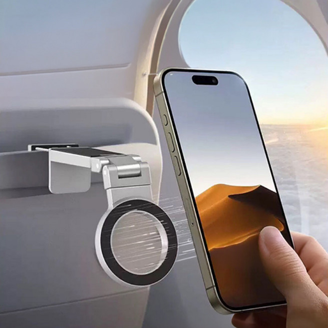 맥세이프 자석 휴대폰 거치대 360도 회전, 1개, 은색