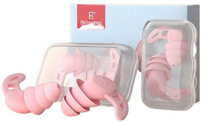 수면 슈퍼 사운드 단열 실리콘 Daisi Earplugs 귀 소음 방지 음소거 도구 귀마개, 보편적, 라이트 그레이(2+2+1)