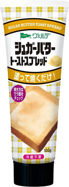 일본 수입 베르데 슈가버터 토스트 스프레드, 2개, 100g
