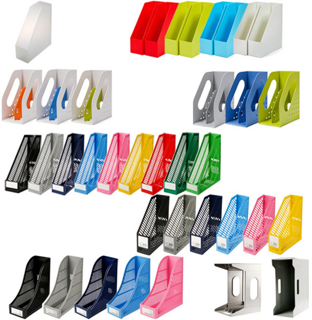 시스맥스 서류꽂이모음 마이 PP꽂이/마이 컬러꽂이/킹꽂이/점보꽂이/슈퍼꽂이/투톤 데스크 멀티박스/데스크 멀티박스/핸디박스/핸디박스 2, 점보꽂이, 옐로우