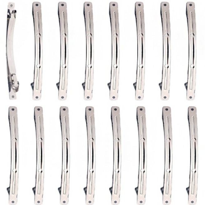 국내제작 16개) 10cm 얇은 슬림형 긴 자동핀 리본공예 머리핀 DIY 핸드메이드 자동핀 머리핀 만들기재료