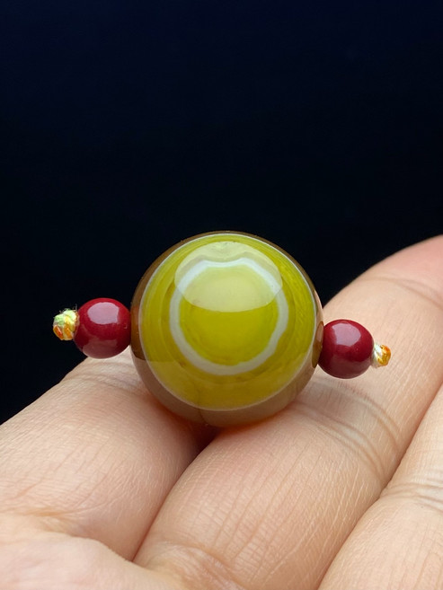 天珠 圓珠 DIY 配飾 掛件 尺寸20mm, 如圖所示, 1個